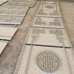 佛山 白麻花岗岩外墙立面雕刻板