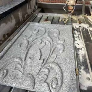 佛山 白麻别墅干挂雕花板