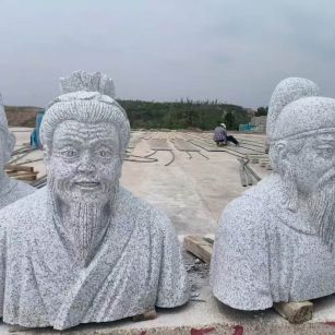 佛山 白麻花岗岩石材人物立体雕刻