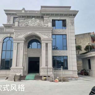 佛山 白麻花岗岩别墅外墙干挂