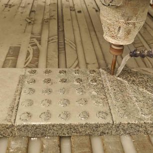 佛山 芝麻白花岗岩石材盲人石、盲道石、盲点石