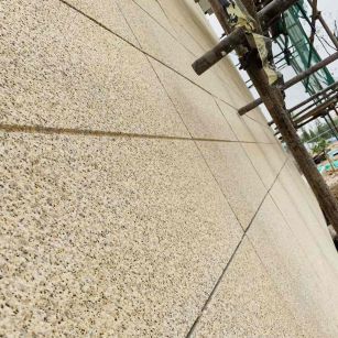 佛山 黄金麻花岗岩荔枝面外墙干挂石材效果示例