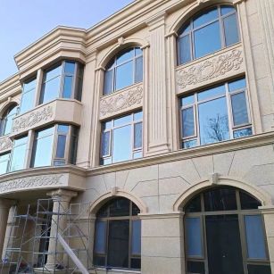 佛山 黄金麻花岗岩别墅外墙干挂