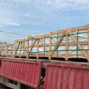 佛山 芝麻白花岗岩地铺石出口专车-泰国游