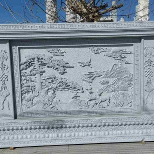 佛山 芝麻白大型照壁，屏风，影壁