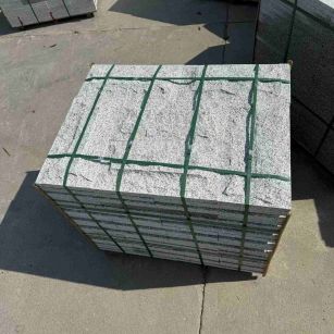 佛山 白麻花岗岩石材自然面蘑菇石成品