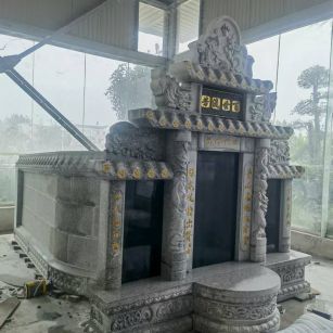 佛山 芝麻白墓碑效果展示图