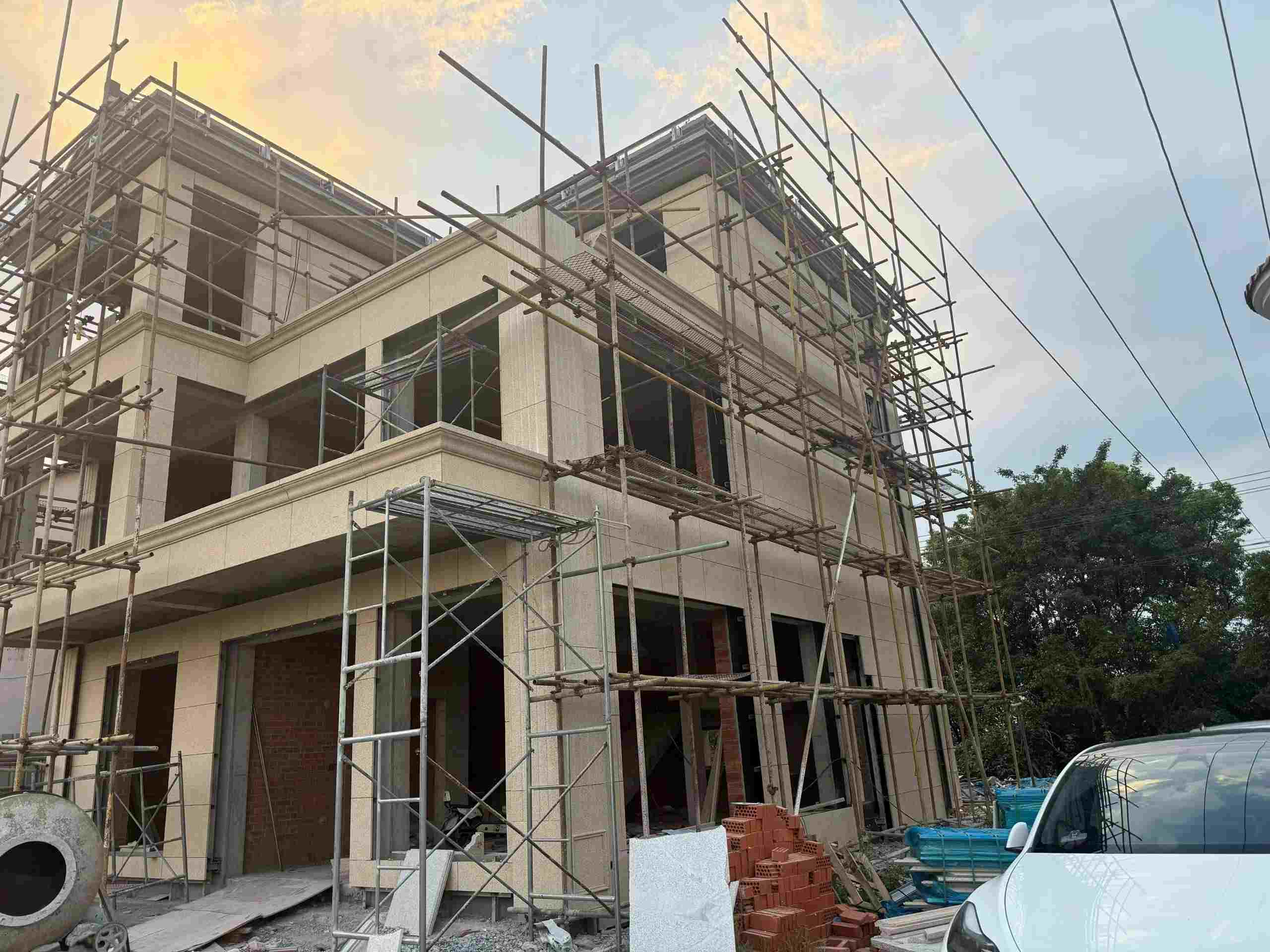 佛山 黄金麻荔枝面花岗岩外墙干挂