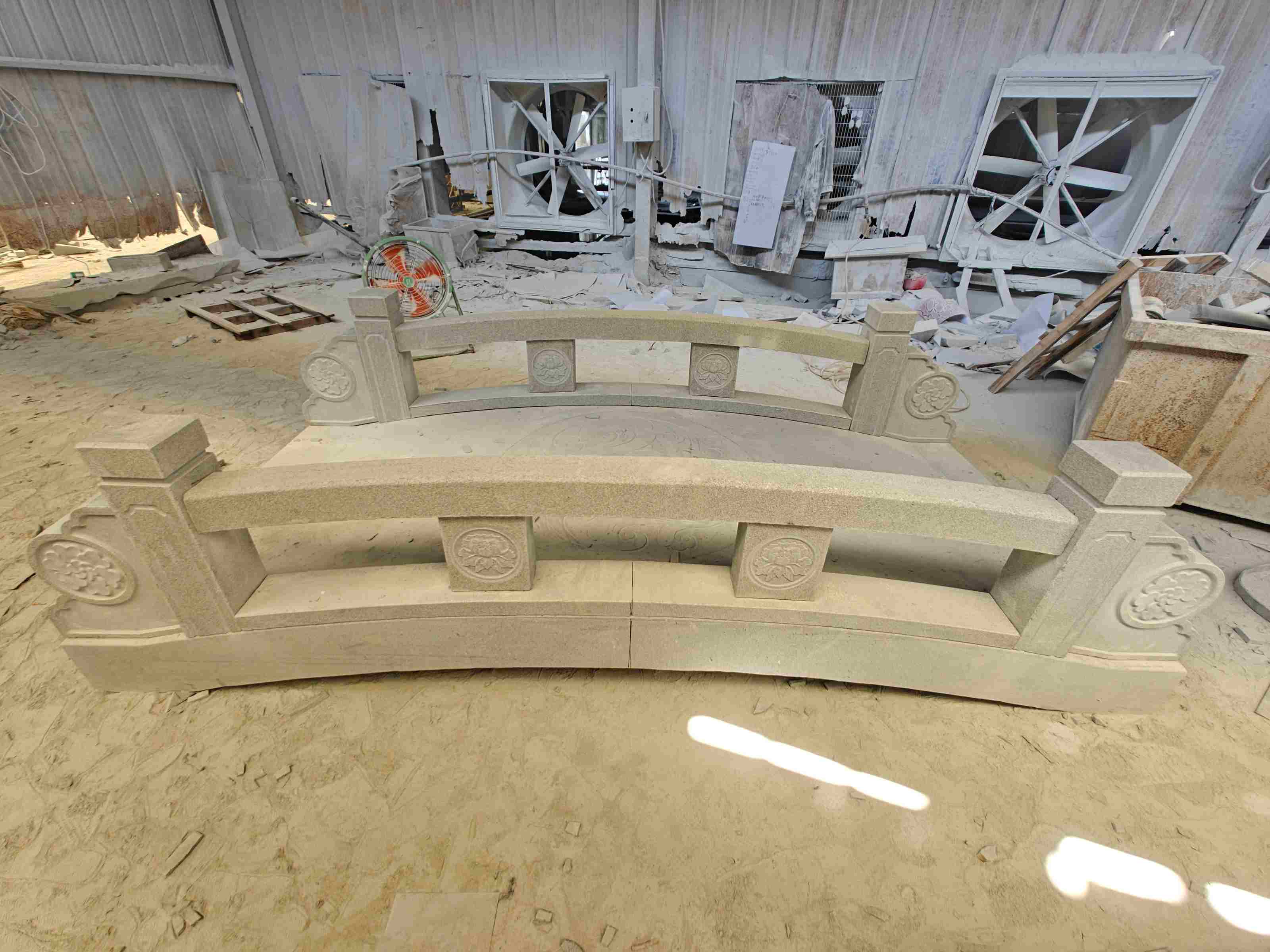 佛山 芝麻灰花岗岩异形加工-拱桥，石桥