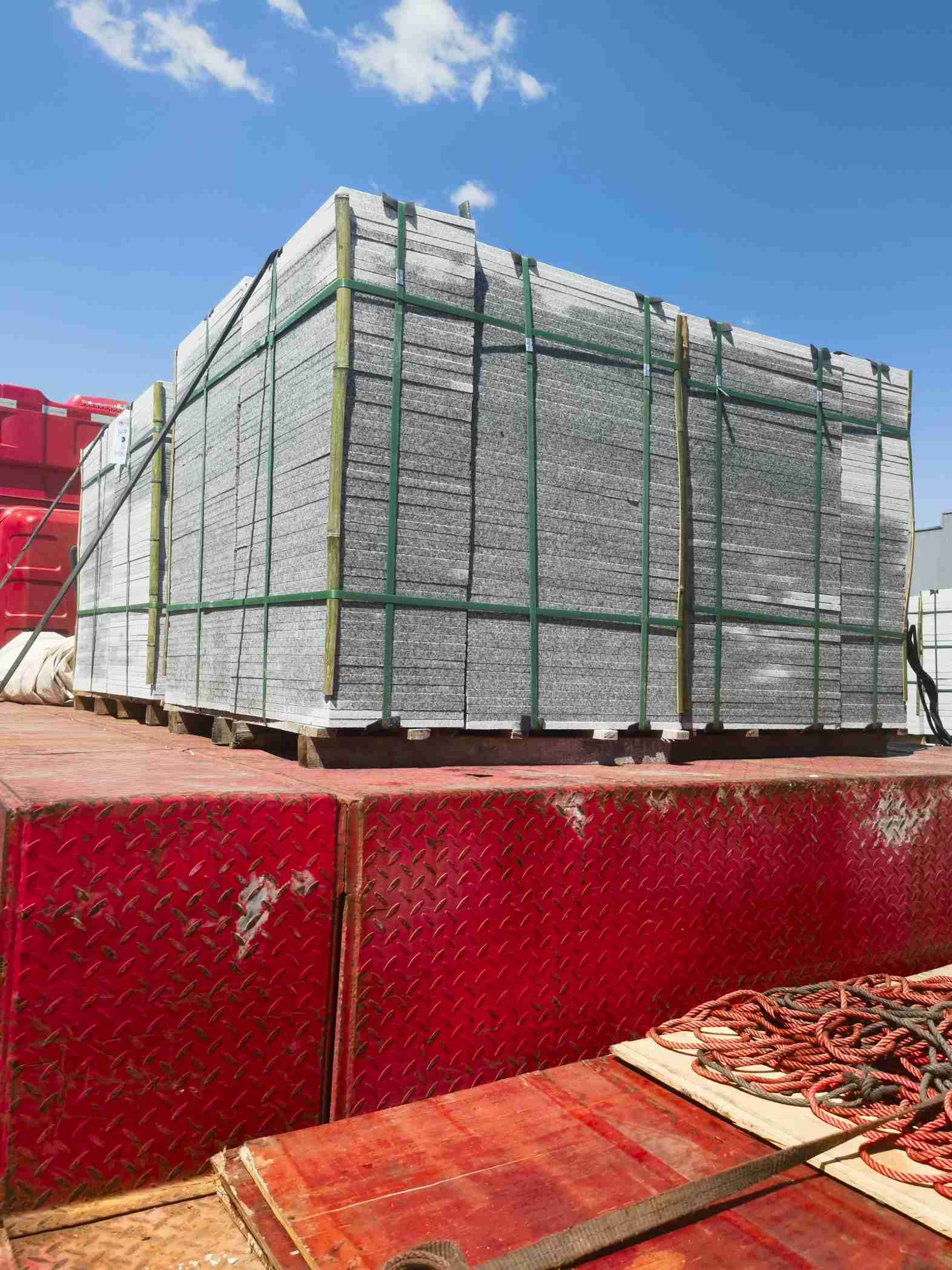 佛山 芝麻白火烧规格板地铺石300*600/600*600