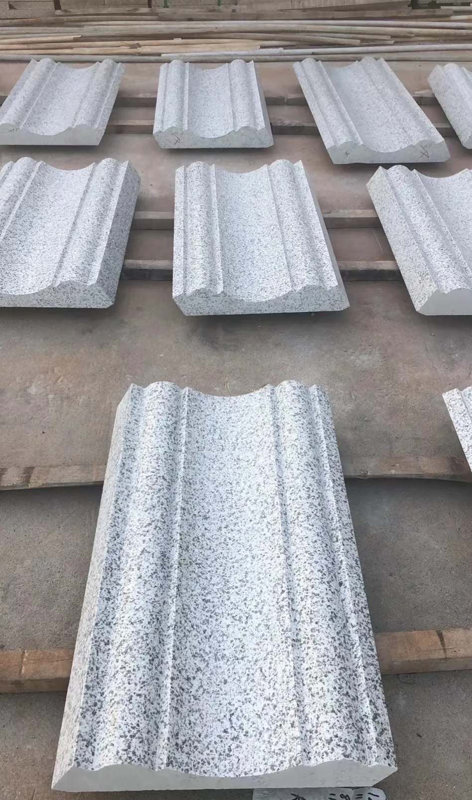 佛山 白麻花岗岩光面别墅线条